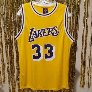 Yellow LAKERS: ABDUL - JABBAR, Jersey with Number 33, Size XL